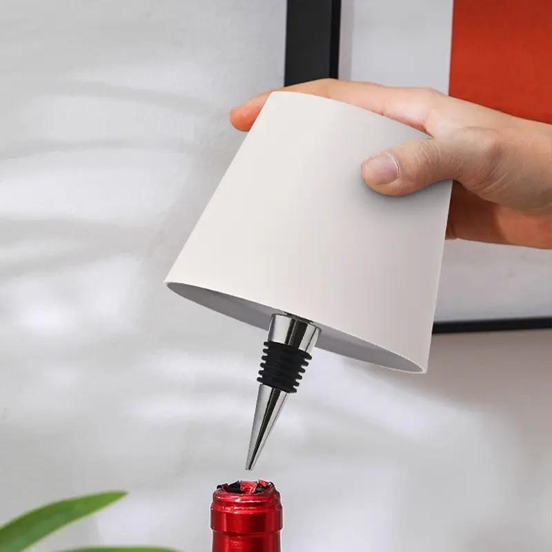 Wireless Wine Bottle Light with Adjustable Brightness,LED Lamp for Bedroom Dining Bar, USB Rechargeable Battery Powered, Customizable Led Lights