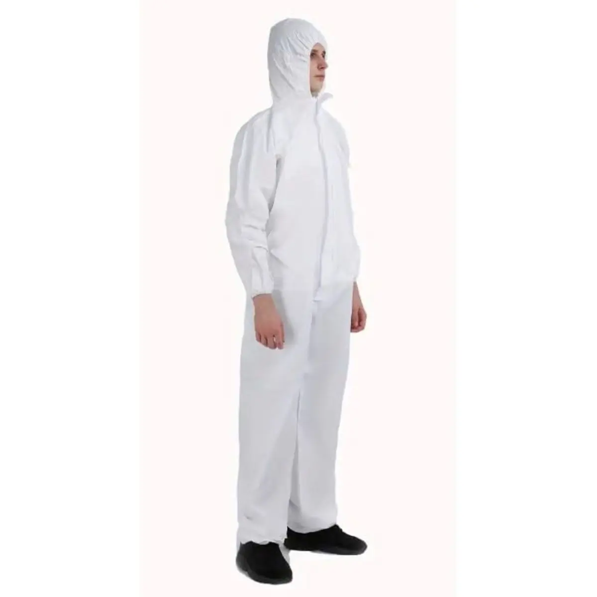 212 MAIN Disposable Hazmat Suit (WOWMTN SUITM6) - Unisex M Size Elastic Full-Length Workwear, Full Body Protection Disposable Coverall (6-Pack), Hasmat Suits