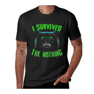 I Survived The Nothing Neverending Story T shirt Vintage Clothing Heavyweights Mens Humorous Cotton Tee