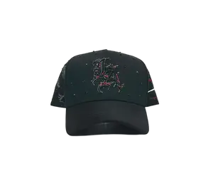 CAPS FANS BLACK/RED SNAPBACK HAT CFLACRYS BLKRD