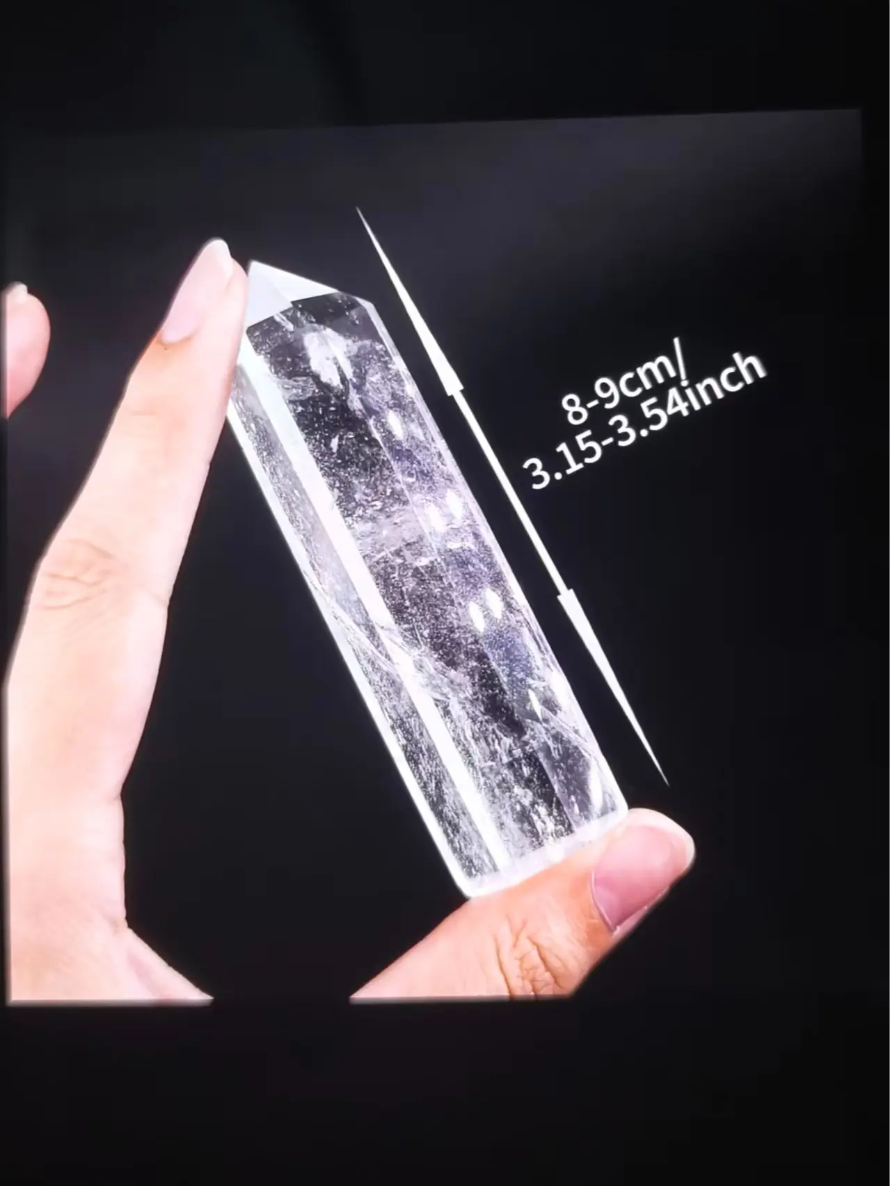 Natural Clear Quartz Tower, Energy Amplifier Healing Crystal Wand, Natural Crystal Decoration for Meditation, Jewelry Accessory Gift