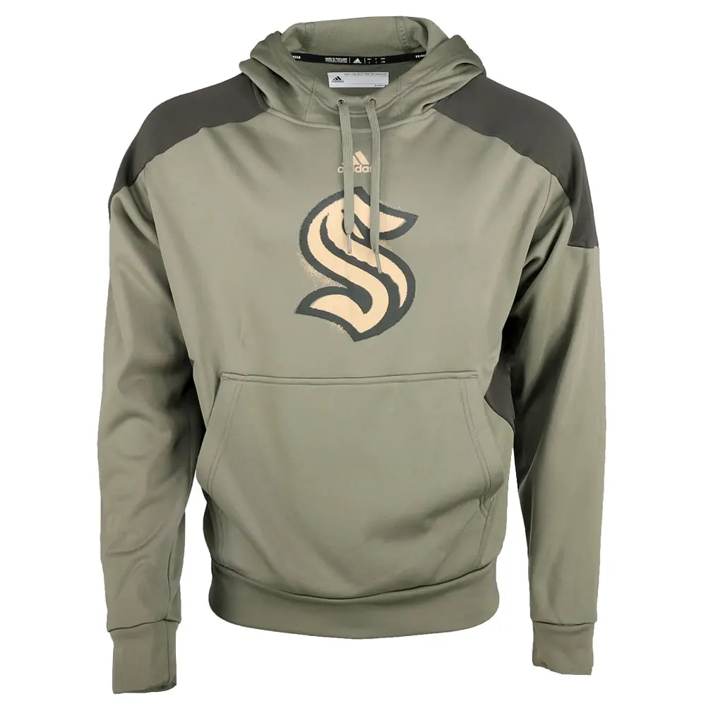 adidas Mens Seattle Kraken Hoodie Casual Outerwear Casual - Green adidas Mens Seattle Kraken Hoodie Casual Outerwear Casual - Green