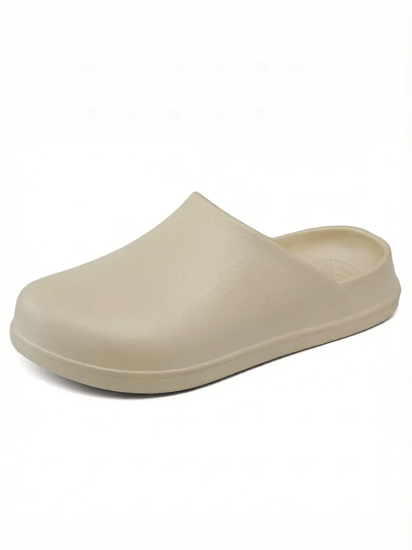 Men's Waterproof Non-Slip Chef Shoes, Breathable Hollow-Out Sandals, One-Step Slip-On Easy Wear, Quick Start Comfort Footwear