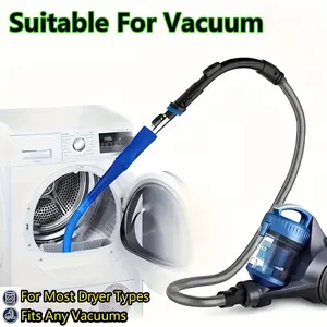 Dryer Vent Cleaner Kit, Flexible Plastic, Dryer Deep Cleaning, Lint Remover, Lint Cleaner, Trap for Deep Cleaning, 3 Counts/set Including Plastic Hose, Adapter and Vacuum Adapter