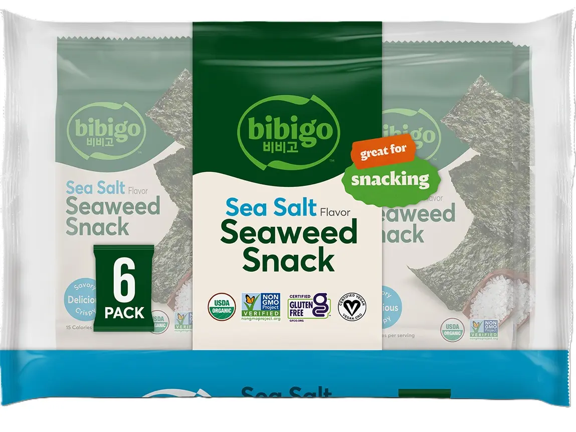 bibigo™ Crispy Seaweed Snack Sea Salt (6 Pack) bibigo™ Crispy Seaweed Snack Sea Salt (6 Pack)