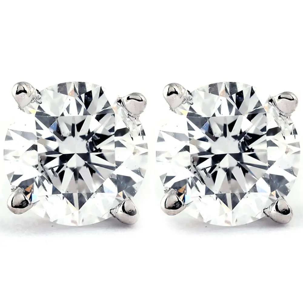 1 CT. T.W. Natural White Diamond Studs 14K White or Yellow Gold 1 CT. T.W. Natural White Diamond Studs 14K White or Yellow Gold