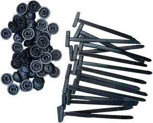 30Pcs Nylon Universal Cable Tie Buckle, Heavy Duty Self-Locking Nylon Zip Ties Holder, Multipurpose Plastic Cable Ties Tool for Car Daily Repair