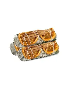 Orange & Cinnamon White Sage Smudge Stick