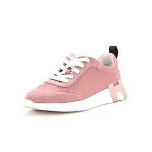 Pre-owned Hermes Women's Bouncing Sneakers Leather by Rebag