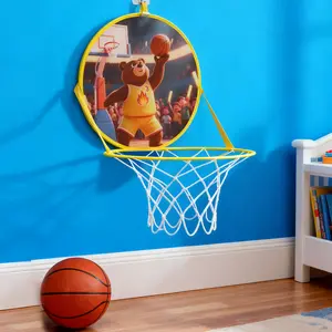 Foldable No-Drill Kids Basketball Hoop, Indoor Parent-Child Interactive Sports Toy, Party Game Gift, Birthday Holiday Present (no Ball Included)
