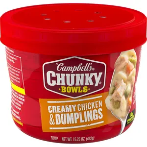 Chunky Creamy Chicken and Dumplings Soup, 15.25 oz Bowl