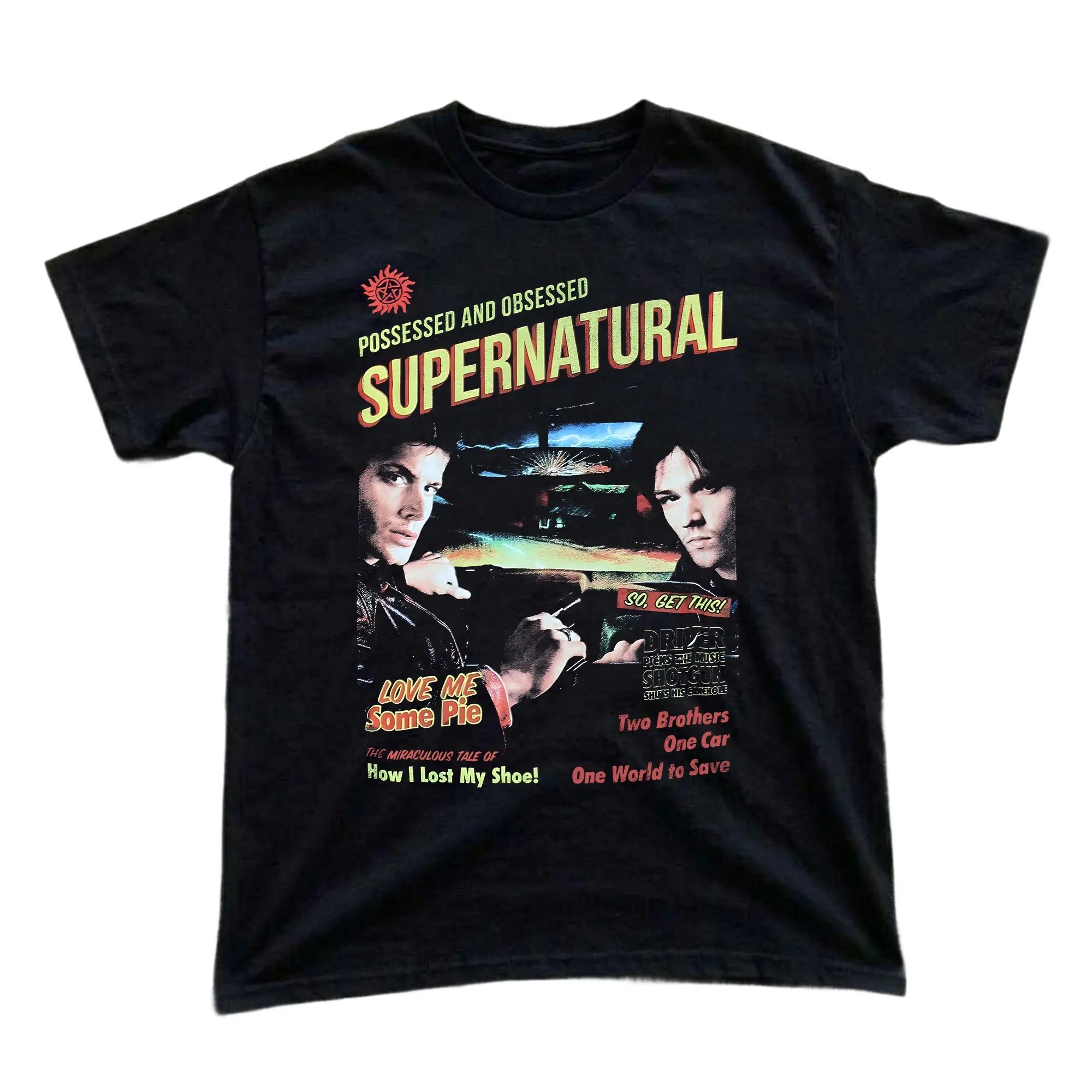 Supernatural T-Shirt, Dean And Sam Winchester End of The Road Tour Vintage Shirt, Gift For Women, Gift For Man, Cotton Trending Shirt