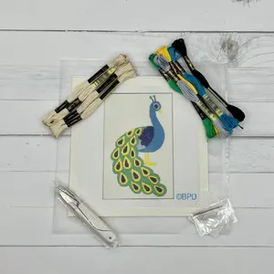 Peacock Needlepoint Kit