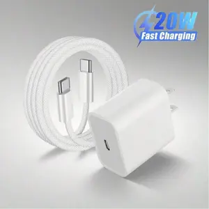 20W Super Fast Charging Kit [USB-C Wall Charger + 3.3Ft/100cm Type-C To Type-C Cable] Compatible With IPhone 17, 16, 15, Compatible with Samsung S26,S25,S24,S23,S22 IPad Series