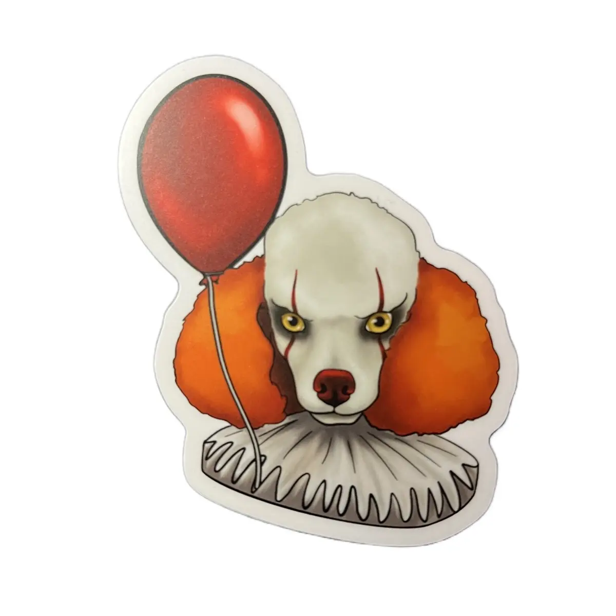 Horror dog Vinyl Sticker Pennywise IT