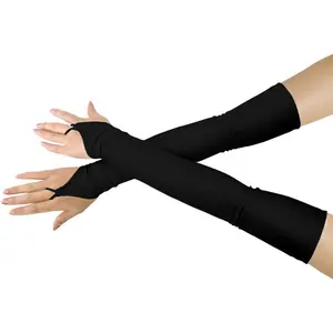 Girls' Boys' Adults' Stretchy Spandex Fingerless Over Elbow Cosplay Catsuit Opera Long Gloves