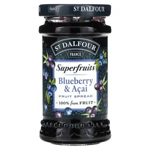 St. Dalfour Superfruits, Fruit Spread, Blueberry & Acai , 6 oz (170 g)