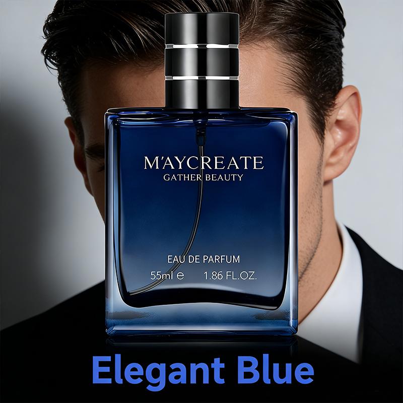 M'AYCREATE Men's Eau De Toilette 55ml Azure Sea Salt Freshness Knight Woodsy Deep Scent Long Lasting Marine Classic Fragrance with Lemon Cedarwood Notes Ideal for Spring Summer Outings