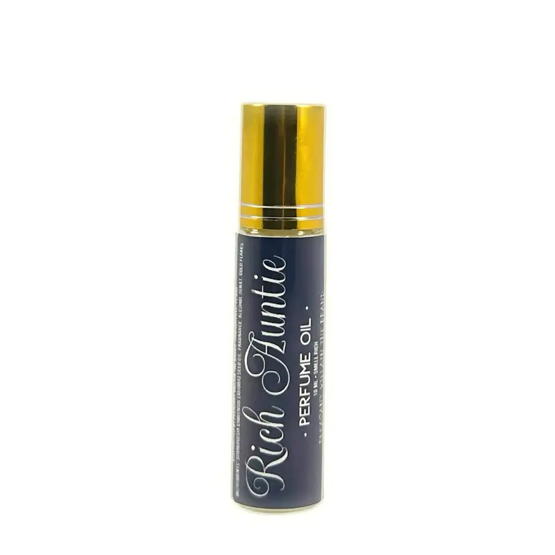 Pleasant Villain Rich Auntie Perfume Oil - Luxurious Cashmere & Brown Sugar Blend with Orchids Violet Amber Plums & Wood Accents