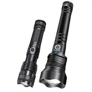 P70 High-Brightness Flashlight P50 USB Rechargeable Telescopic Adjustable Focus Ultra-Bright Long-Range Aluminum Alloy Flashlight