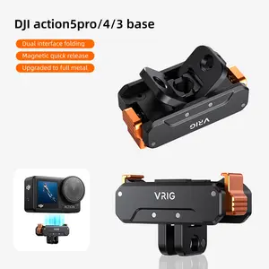 VRIG AC-31 Aluminum Quick Release Mount for DJI OSMO Action 5 Pro/4/3 Magnetic Adapter with 1/4" Screws Accessories