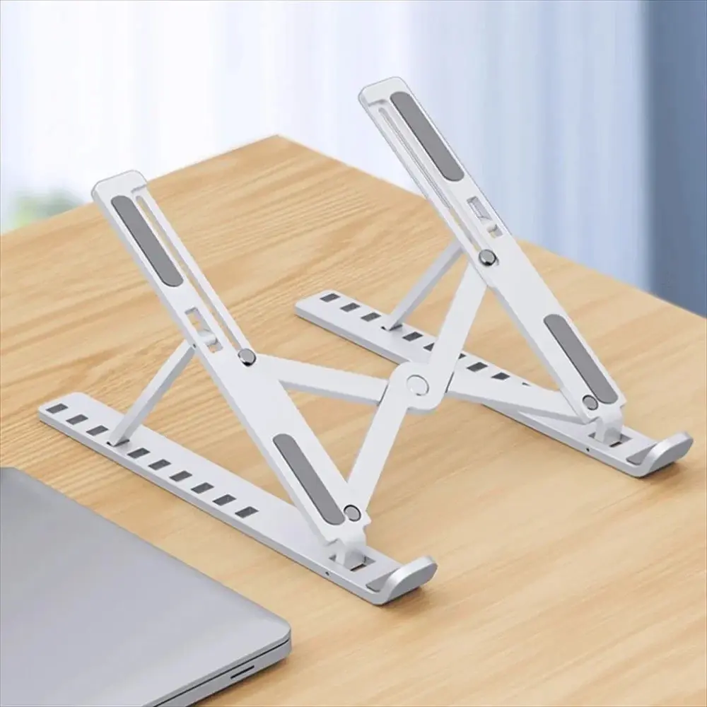Adjustable Foldable Portable Laptop Stand, Multi-Device Holder for Notebooks, Tablets & Computers (Computer Desk Accessory)