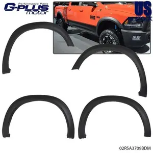 Fit For 2009-2018 Dodge Ram 1500 Factory Style Bolt On Fender Flares Black 4PCS Fit For 2009-2018 Dodge Ram 1500 Factory Style Bolt On Fender Flares Black 4PCS