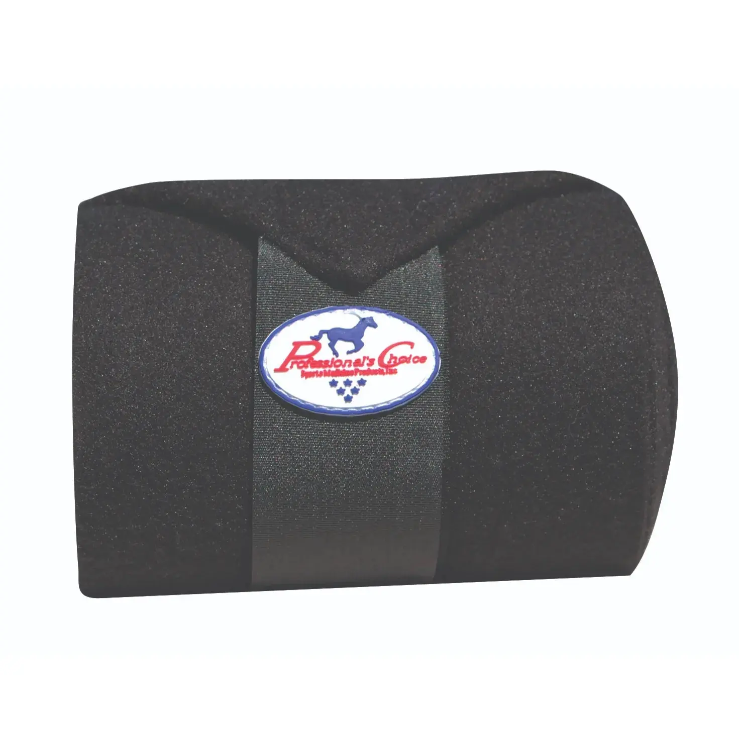 Professional's Choice Polo Wraps - 9-Foot Length, Set of 4, Premium Double-Sided Fleece Horse Leg Support Black