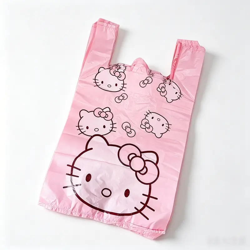 Sanrio Hello Kitty Decorative Trash Bags, 50-Pack, 12.6in x 3.15in x 20.08in Dimensions