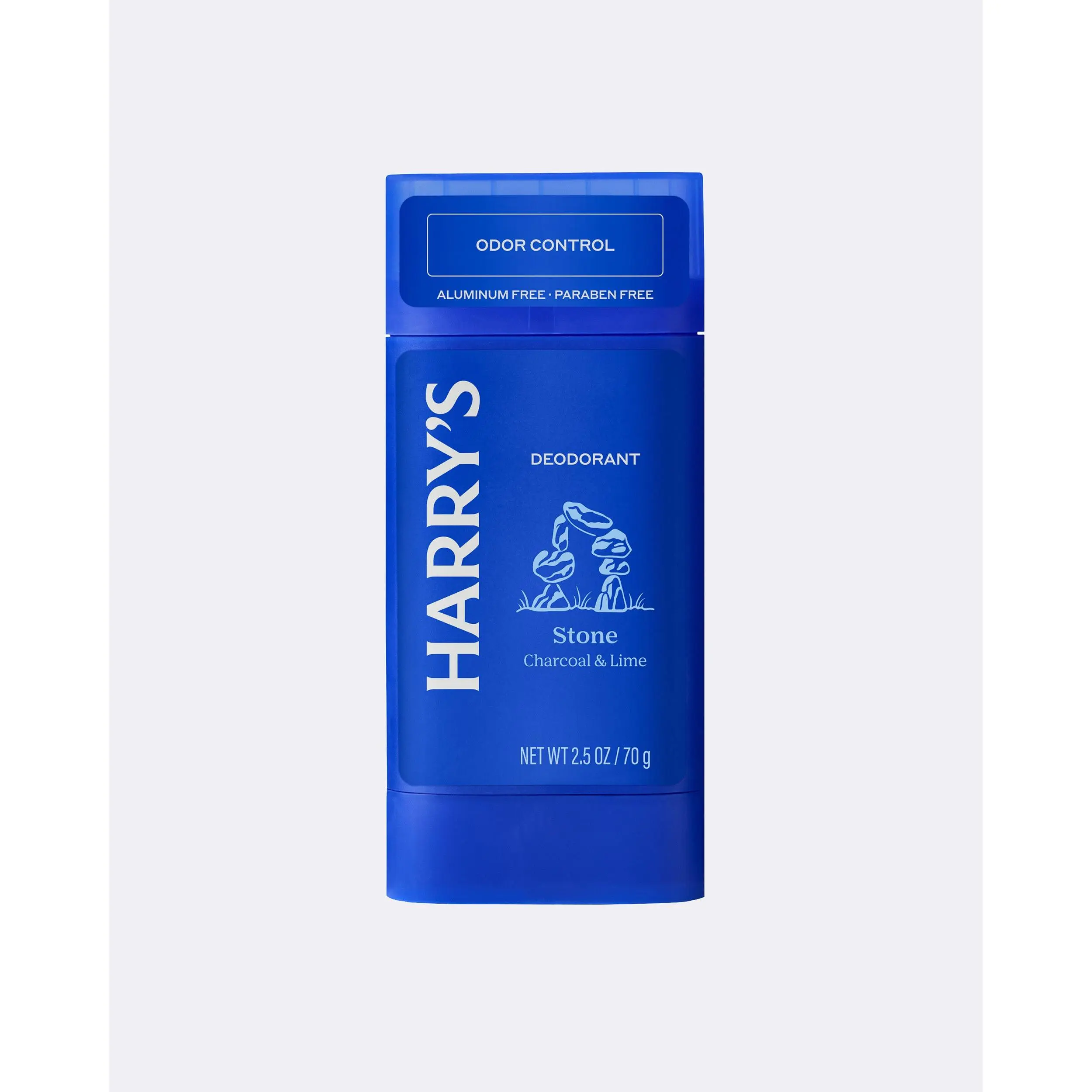 Harry's Odor Control Deodorant - Stone Charcoal & Lime Scent - 48 Hour Odor Control - 2.5 oz - Paraben Free