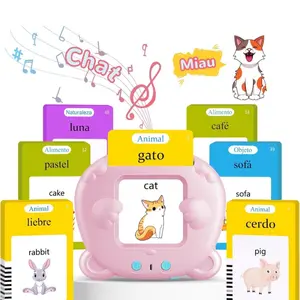 Toys Talking Flash Cards for Boys and Girls, Autism Sensory Toys for Autistic Learning Educational Montessori Speech