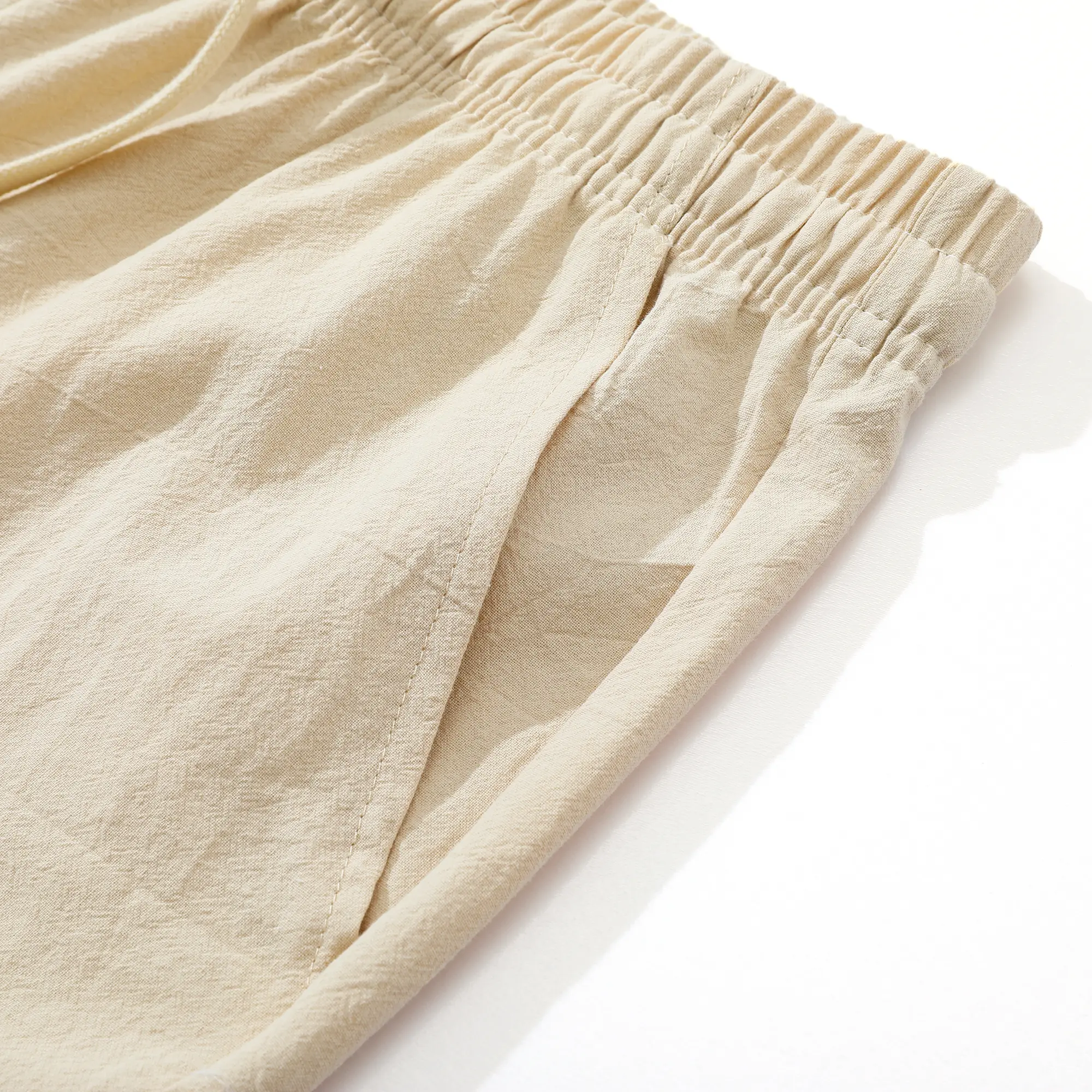 3-Pack Men’s Linen-Cotton Cropped Pants, Loose Fit, Elastic Waist, Drawstring, Breathable Summer 3/4 Shorts 3-Pack Men’s Linen-Cotton Cropped Pants, Loose Fit, Elastic Waist, Drawstring, Breathable Summer 3/4 Shorts