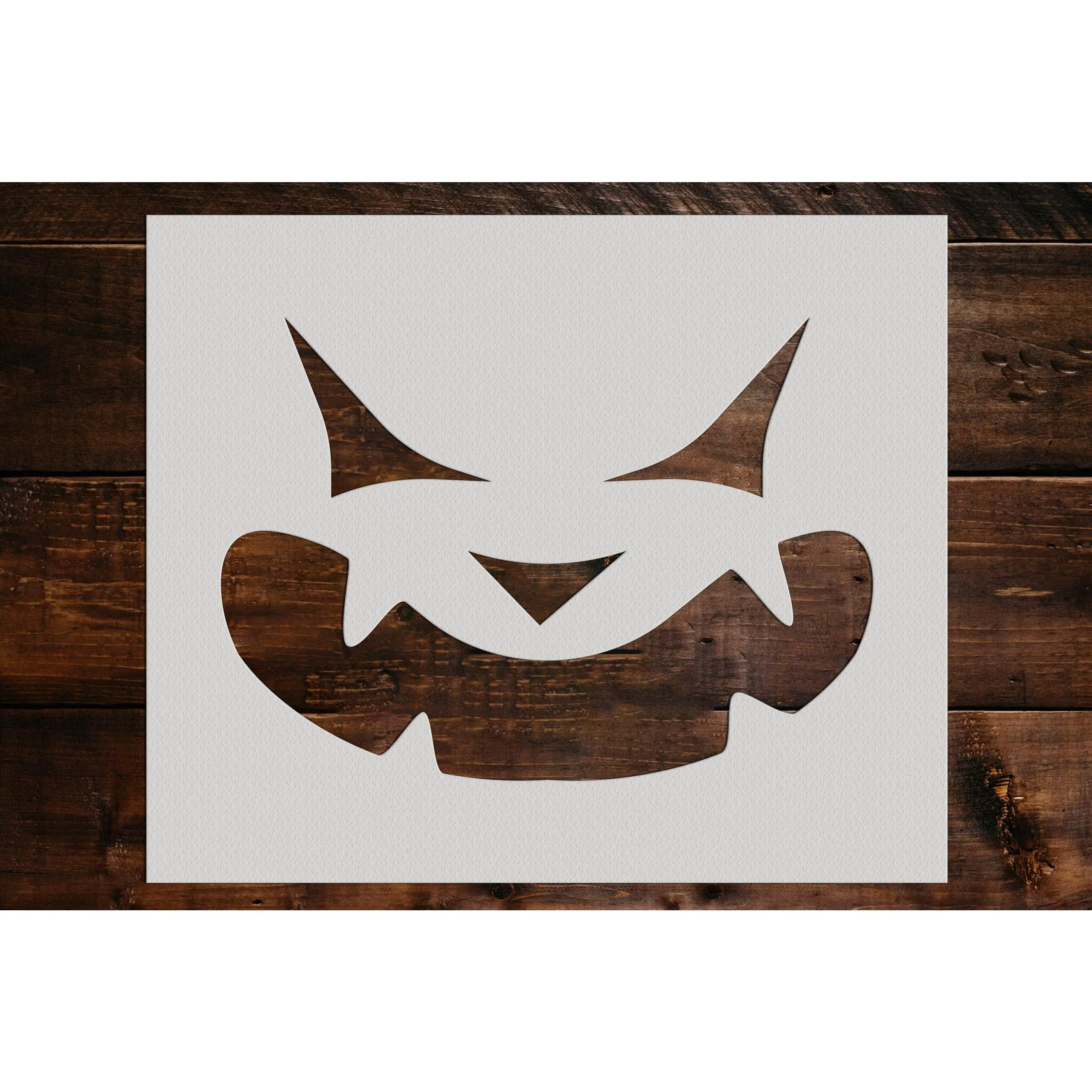 Pumpkin Face Stencil - Art and Wall Stencil