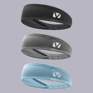 3-Pack Sports Sweatbands for Men and Women, Breathable and Non-Slip, Ideal for Running, Fitness, Yoga, Hiking, Stay Dry and Comfortable