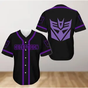 Decepticon Transformers Baseball Jersey Shirt, Movie Baseball Shirt For Men Women, Transformers Jersey Shirt, Decepticon Shirt
