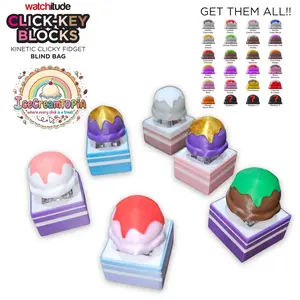 Click-Key-Blocks - IceCreamTOPIA Kinetic Fidget Clicker - Blind Bag