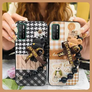 Cartoon Waterproof Phone Case For Infinix X656/X655/Note7 Lite Simplicity Skin-friendly feel soft case Black pearl pendant cute Back Cover silicone Anti-knock protective case