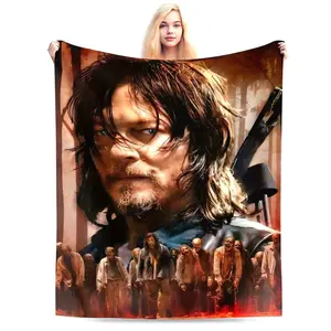 Ultra-Soft Flannel Throw Blanket - The Walking Dead Inspired, Cozy & Warm for Couch, Office, and Travel - Versatile All-Season Gift Blanket, Charming Style  Skin-friendly, lightweight and soft