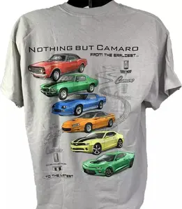 Chevy Camaro 2-Sided T-Shirt, Double-Sided Graphic Tee, Unisex Cotton Muscle Car Shirt