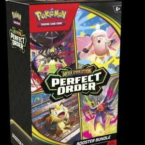 Pokémon TCG Perfect Order Booster Bundle Mega Evolution Series 6 Sealed Packs for Collectors & Pack Openings