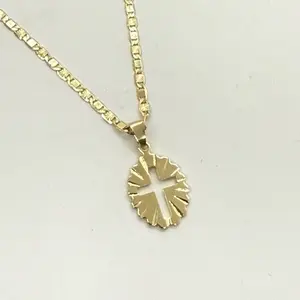 18k Gold Plated Cross Necklace