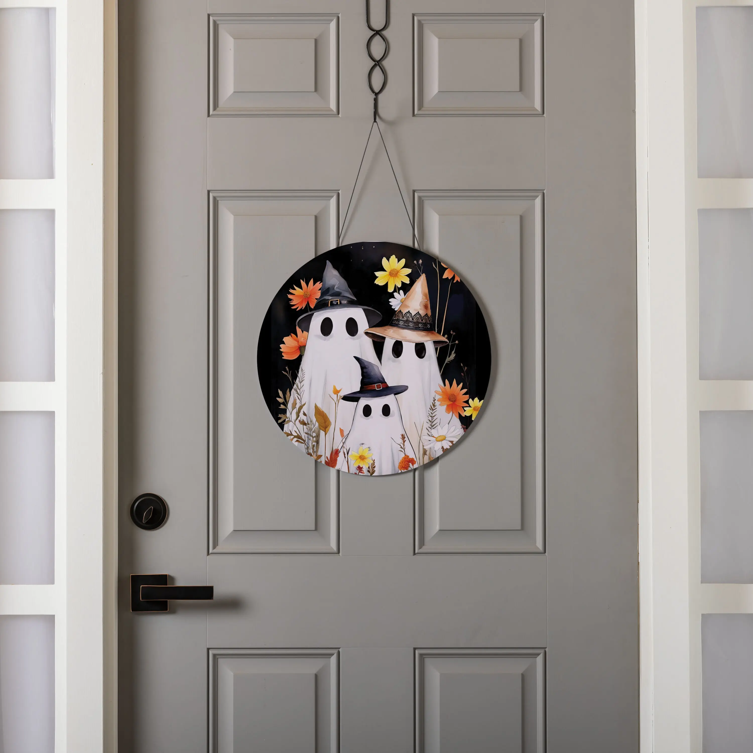 Halloween Ghost Family, PVC 16"D Door Décor