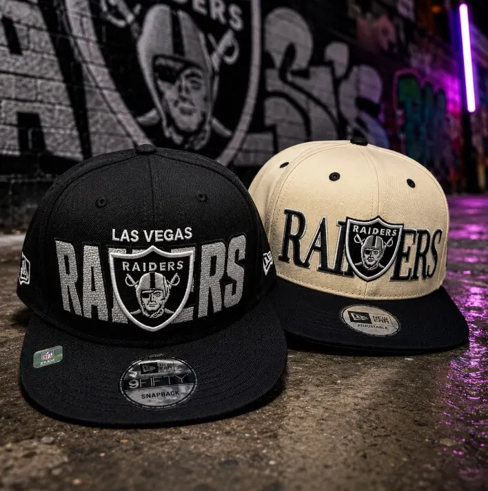 [Best Quality] Las Vegas Raiders All Collection Snapback Cap – Multi-Style Adjustable Flat Brim Baseball Hats, Embroidered Fan