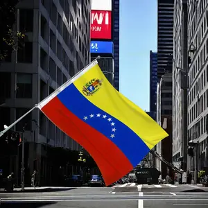 1pc, Large 3ft x 5ft (90cm x 150cm) Vibrant Venezuela National Flag - Durable Fabric, Wall Mountable, Outdoor and Indoor Decor, Perfect for Parties and Celebrations - No Feathers, Easy to Hang