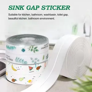 3 Counts Caulk Tape, no extra tools needed, easy to stick on desired surfaces ，random styles