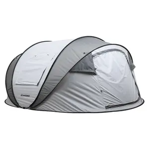 Instant Pop-Up Boat Tent for 4-6 People with Windproof Design for Family Camping