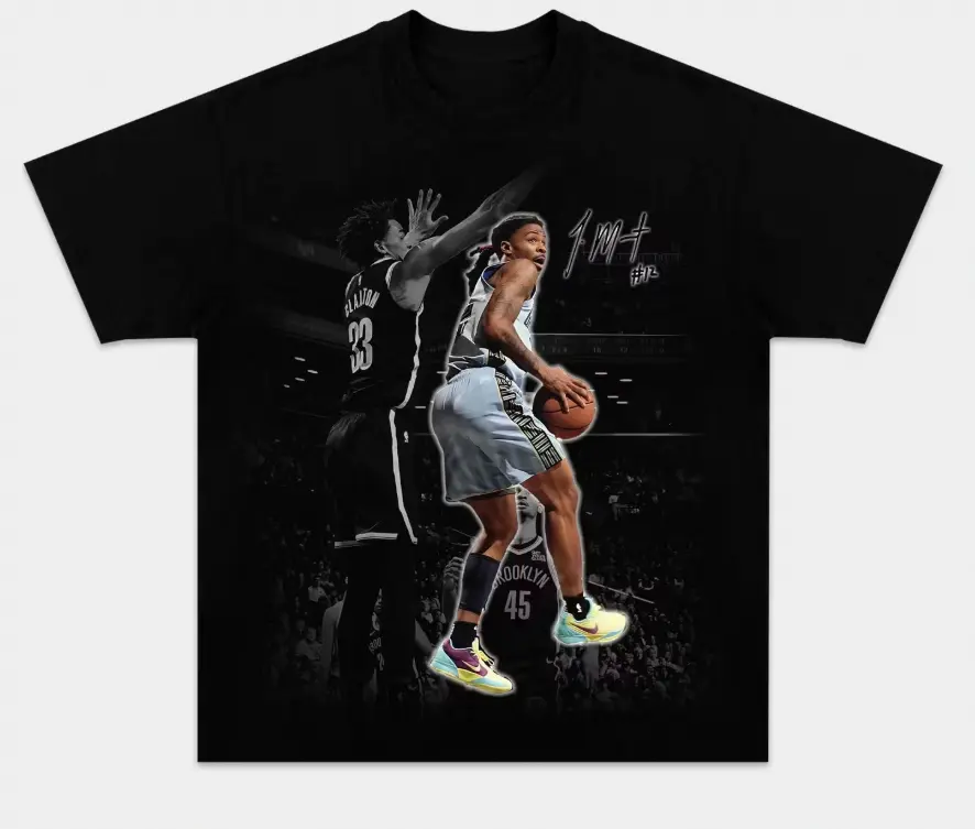 Youth & Adults Ja Morant V3 Graphic T-Shirt, Classic Basketball Tee, Vintage Hoops Fan Shirt, Casual Everyday Wear
