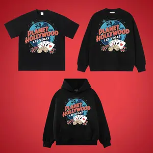 Planet Hollywood Las Vegas T Shirt, Sweatshirt and Hoodie - Size S to 5XL - Unisex Funny Poker Casino Gambling Meme Merch for Gamblers
