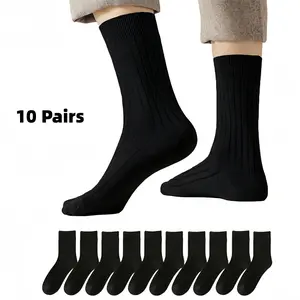 10 Pairs Crew Athletic Socks for Men/Women - 10 Pairs Moisture Wicking Cushioned Soft Cotton Fabric Breathable Comfortable for Sport Running Traveling