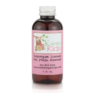 Karma Kids Nail Polish Remover, Bubblegum Scented - Best & Gentle for Nail Care & Manicure